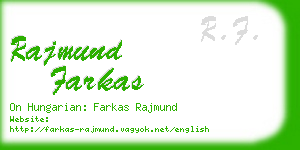 rajmund farkas business card